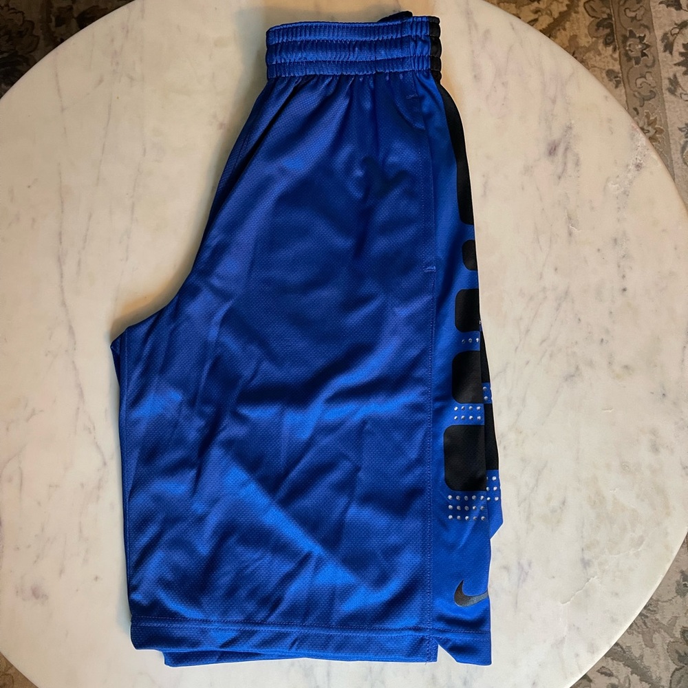 NIKE Mens Blue Elite Basketball Shorts Size S